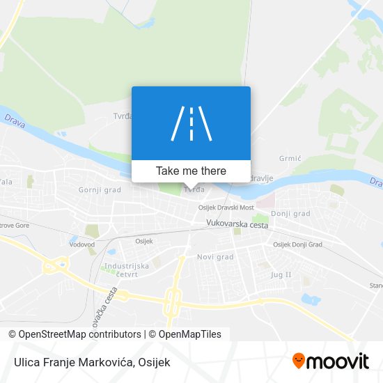 Ulica Franje Markovića map