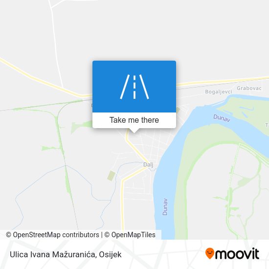 Ulica Ivana Mažuranića map