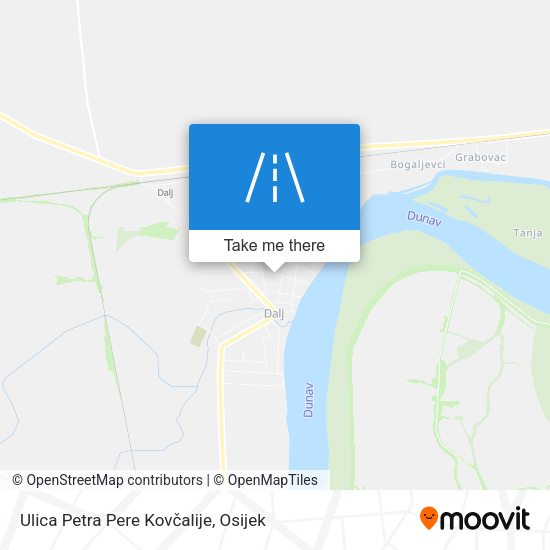 Ulica Petra Pere Kovčalije map