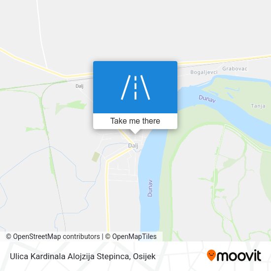 Ulica Kardinala Alojzija Stepinca map