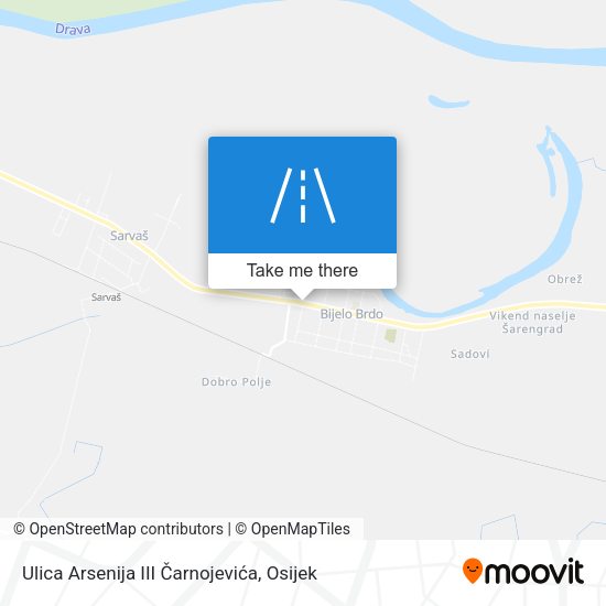 Ulica Arsenija III Čarnojevića map