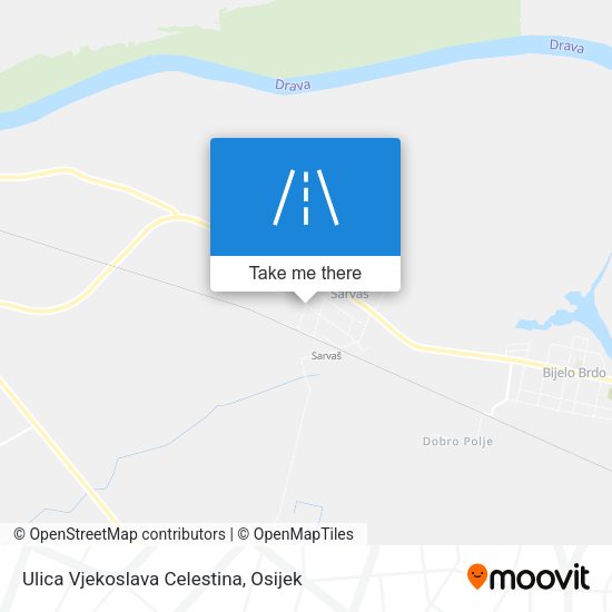 Ulica Vjekoslava Celestina map