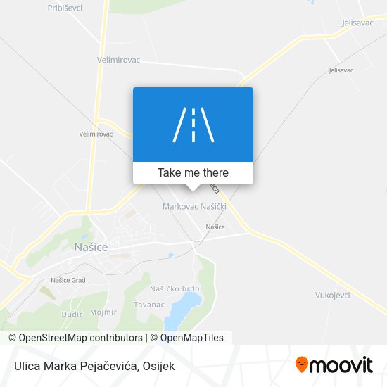 Ulica Marka Pejačevića map