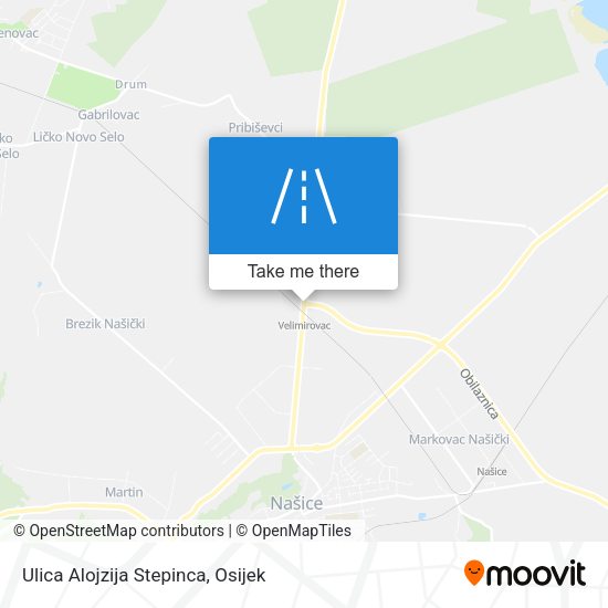 Ulica Alojzija Stepinca map