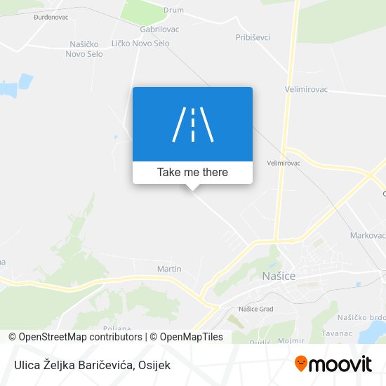 Ulica Željka Baričevića map