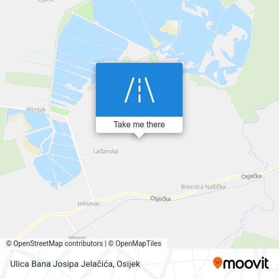 Ulica Bana Josipa Jelačića map