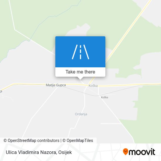 Ulica Vladimira Nazora map