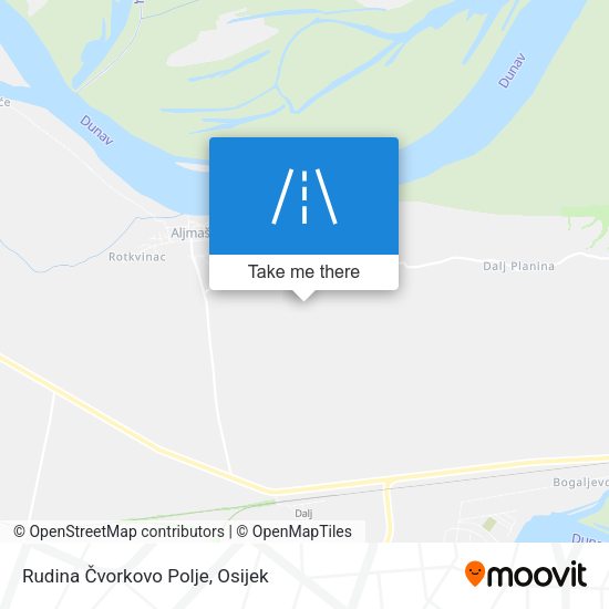 Rudina Čvorkovo Polje map