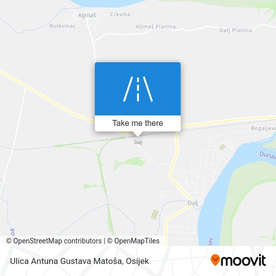 Ulica Antuna Gustava Matoša map