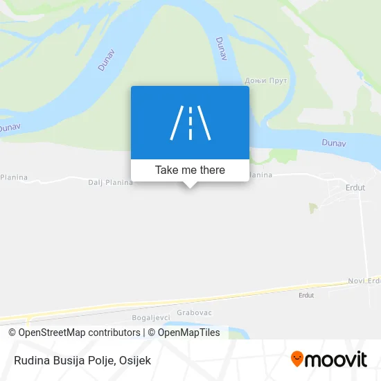 Rudina Busija Polje map