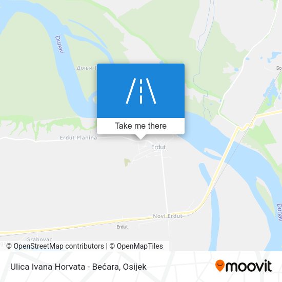 Ulica Ivana Horvata - Bećara map