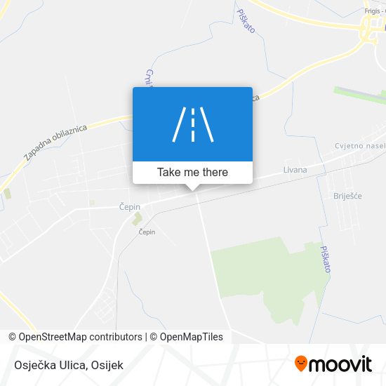Osječka Ulica map