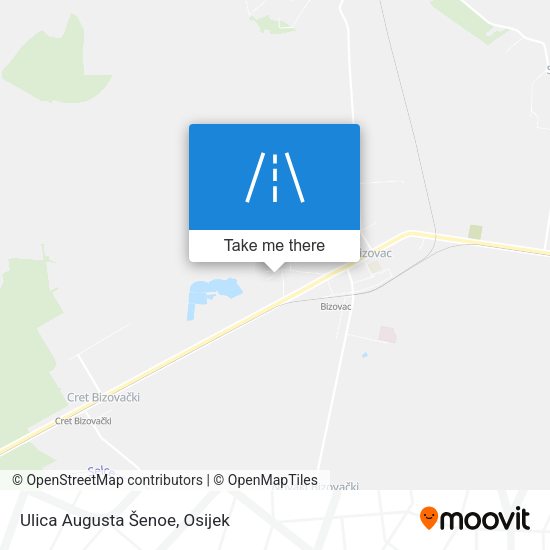 Ulica Augusta Šenoe map