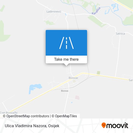 Ulica Vladimira Nazora map