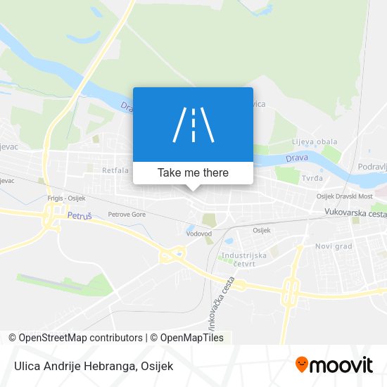 Ulica Andrije Hebranga map