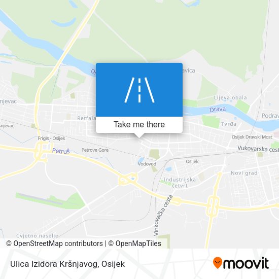 Ulica Izidora Kršnjavog map