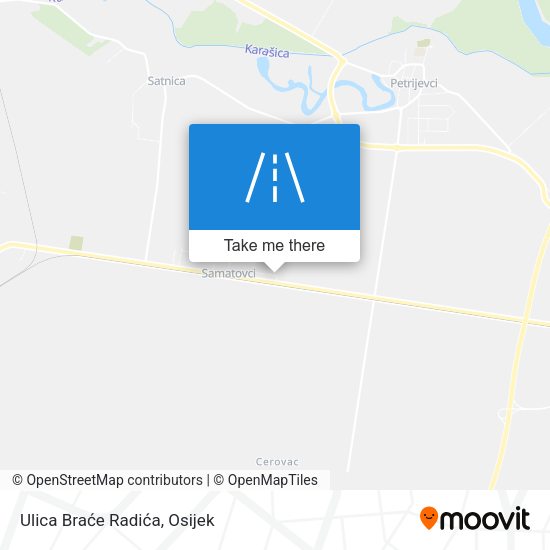 Ulica Braće Radića map