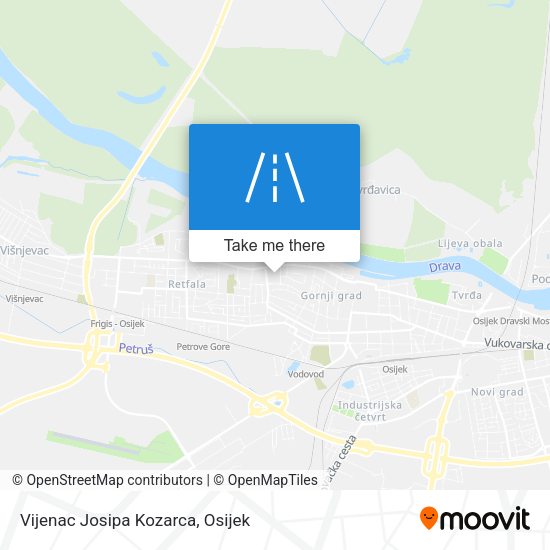 Vijenac Josipa Kozarca map