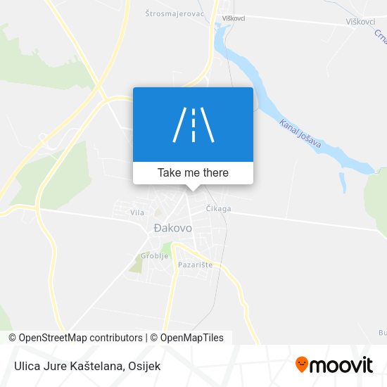 Ulica Jure Kaštelana map