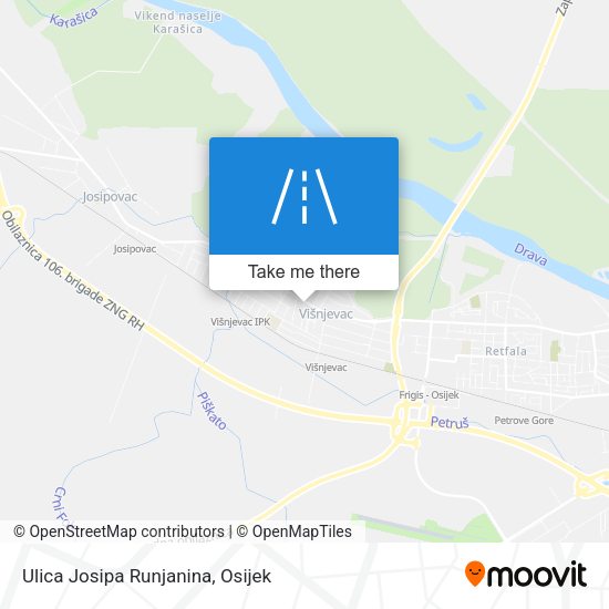 Ulica Josipa Runjanina map