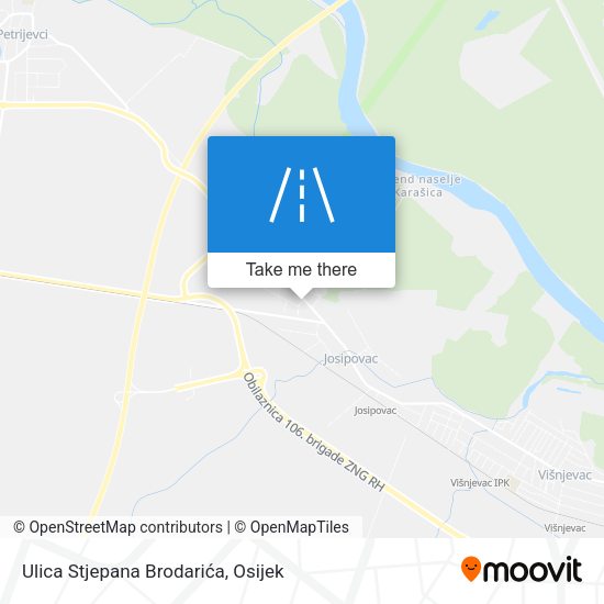 Ulica Stjepana Brodarića map