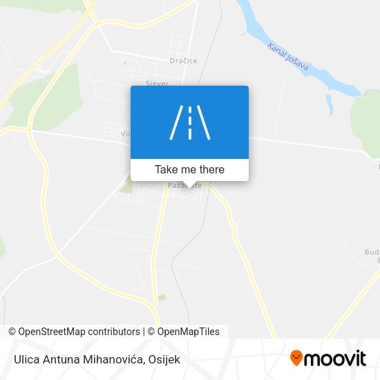 Ulica Antuna Mihanovića map