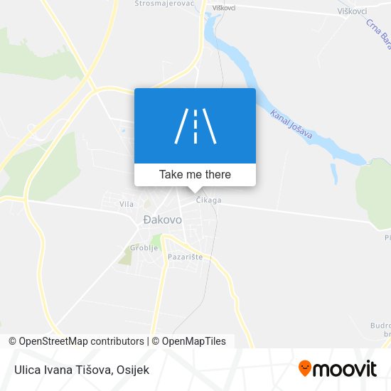 Ulica Ivana Tišova map