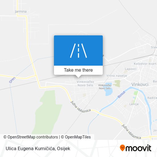 Ulica Eugena Kumičića map