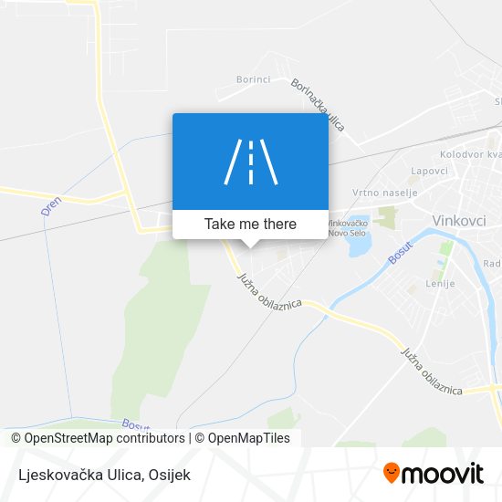 Ljeskovačka Ulica map