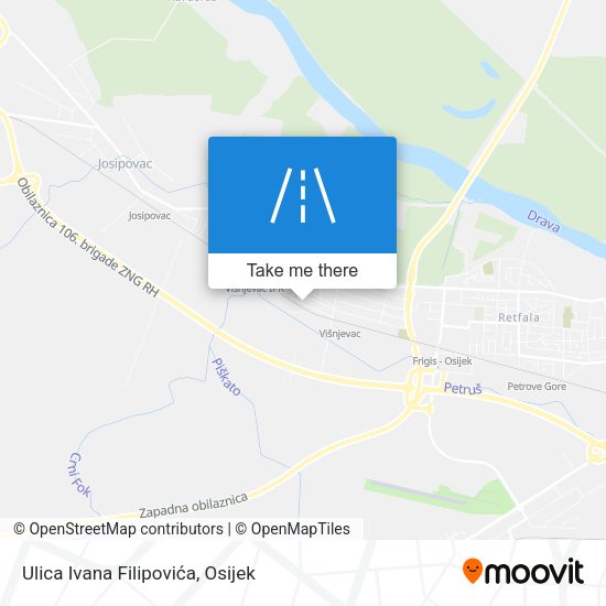Ulica Ivana Filipovića map