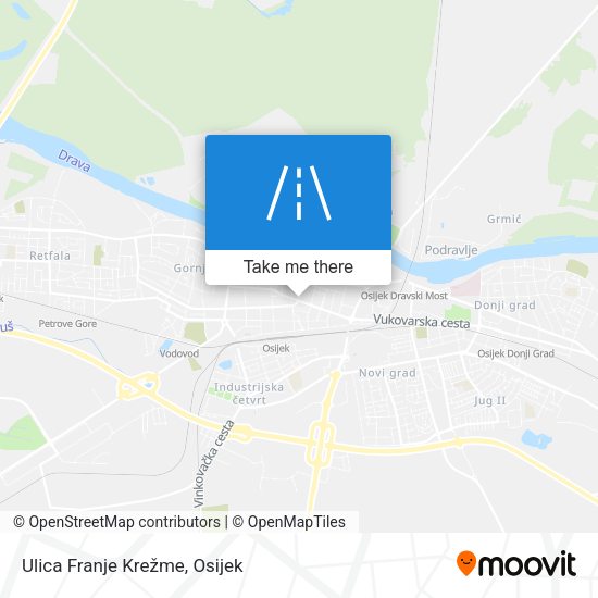 Ulica Franje Krežme map