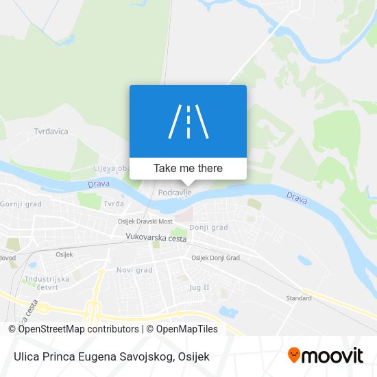 Ulica Princa Eugena Savojskog map