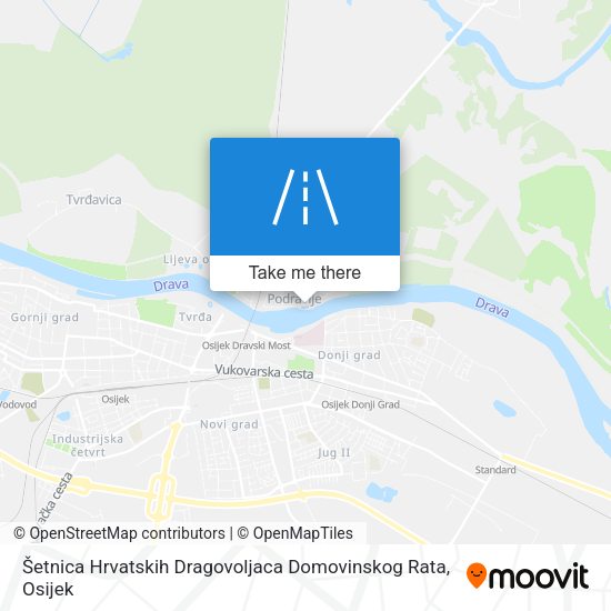 Šetnica Hrvatskih Dragovoljaca Domovinskog Rata map