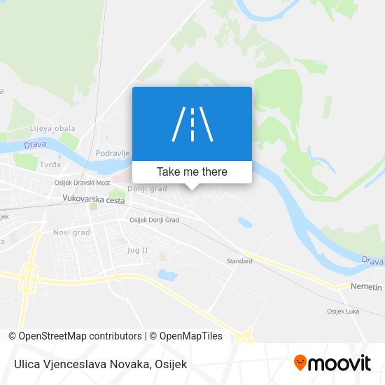 Ulica Vjenceslava Novaka map