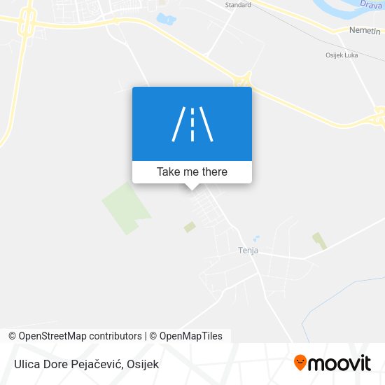 Ulica Dore Pejačević map