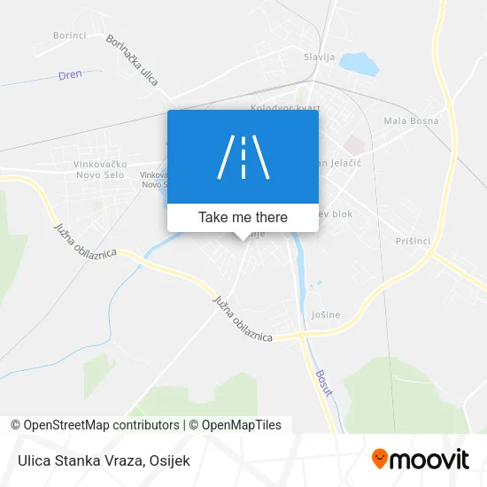 Ulica Stanka Vraza map