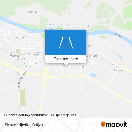 Širokobriješka map