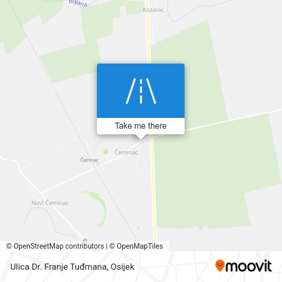 Ulica Dr. Franje Tuđmana map