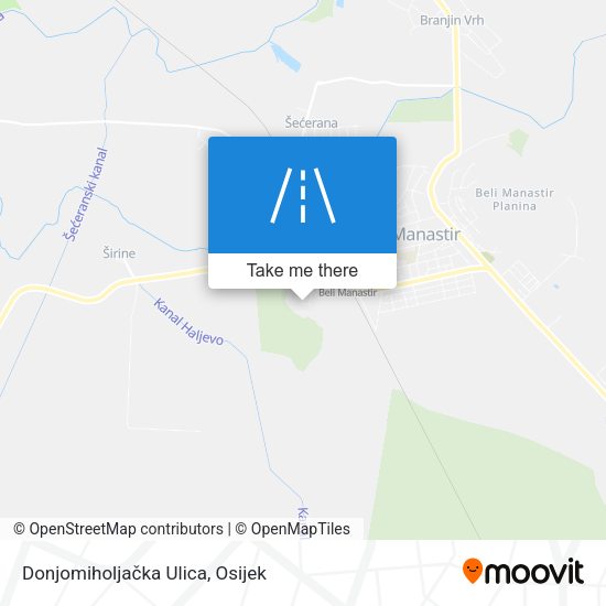 Donjomiholjačka Ulica map