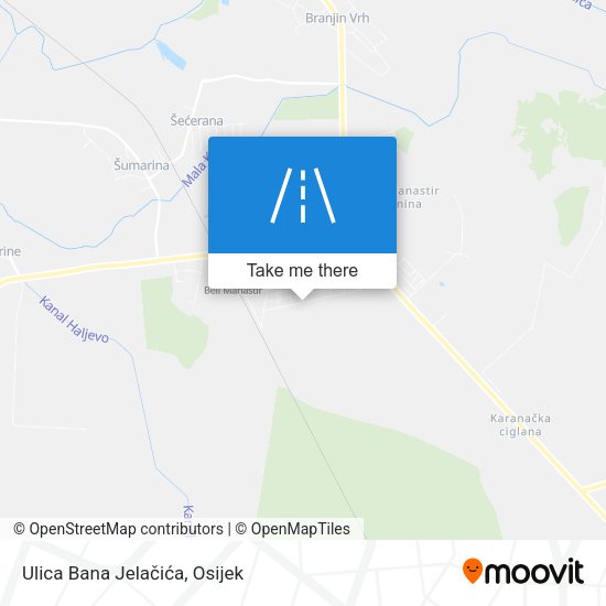 Ulica Bana Jelačića map