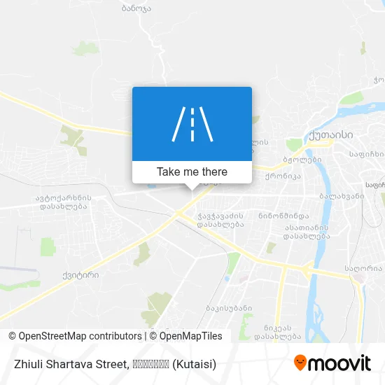 Zhiuli Shartava Street map