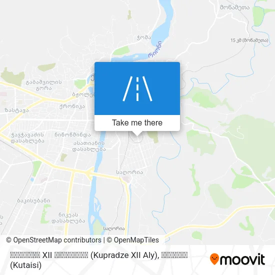კუპრაძის XII შესახვევი (Kupradze XII Aly) map