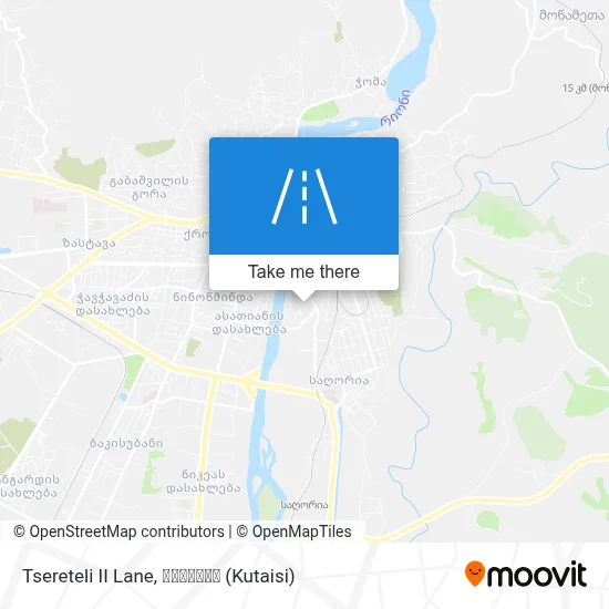 Tsereteli II Lane map