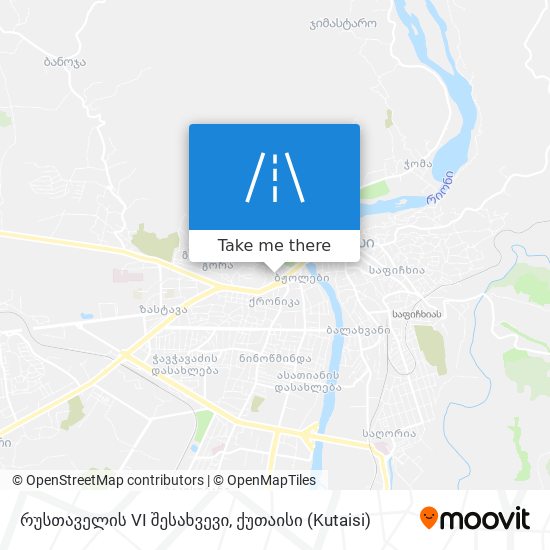 რუსთაველის VI შესახვევი map