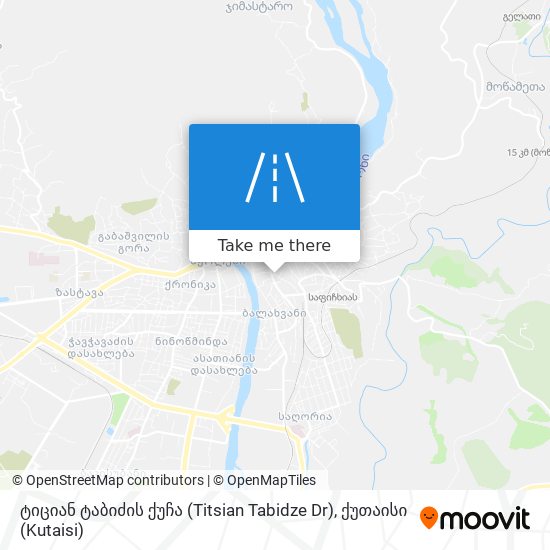 Карта ტიციან ტაბიძის ქუჩა (Titsian Tabidze Dr)