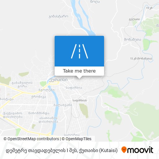 დემეტრე თავდადებულის I შეს map