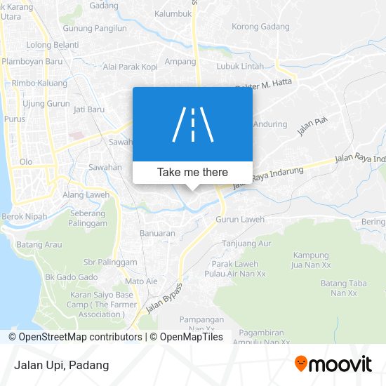 Jalan Upi map