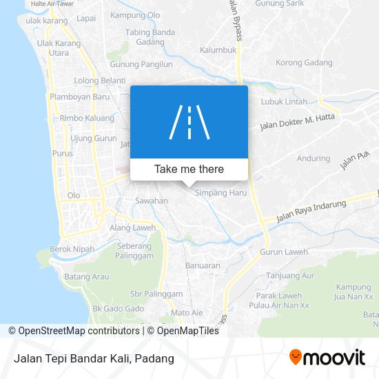 Jalan Tepi Bandar Kali map