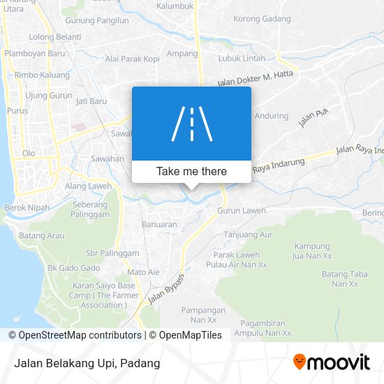 Jalan Belakang Upi map