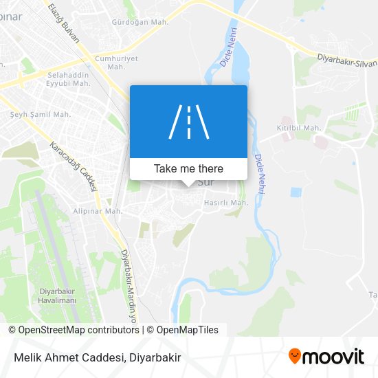 Melik Ahmet Caddesi map